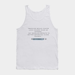 Proverbs 17 Tank Top